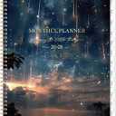 Monthly Planner 2026-2028 - 2 Year Planner 2026-2028, Jul.2026 - Jun.2028, 9" x 11", Calendar Planner, 24 Month Calendar with Tabs, Twin-wire Binding + Back Pocket - Galaxy