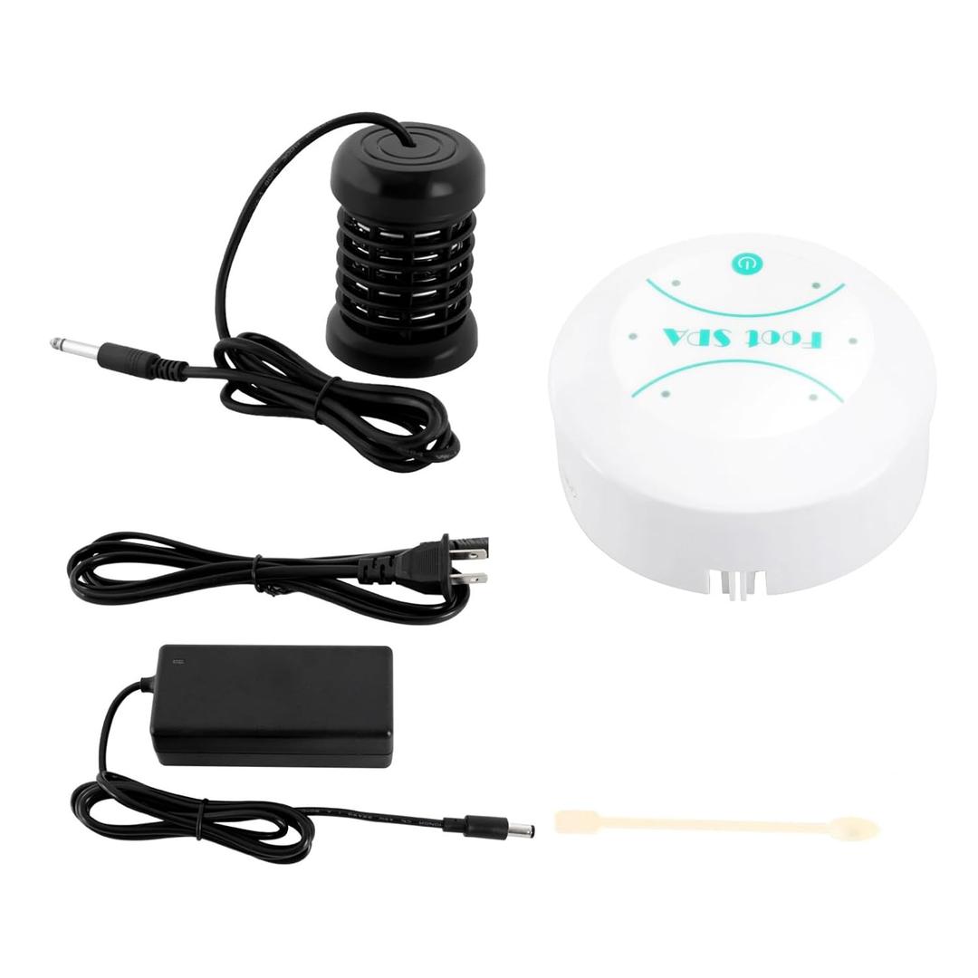 Portable Ionic Detox Foot Bath Machine, Foot Detox Spa Ion Cleanse Chi Machine for Home Use Beauty Club Salon, Regain Health & Vitality Ionic Foot Spa (Black, White, without Tub)