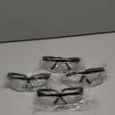 Safety GlassesClear Anti-Fog Goggles Over-Spec Glasses Protective Eye Wear Industrial Approved Wide-Vision4 PACK
