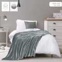 Utopia Bedding Fleece Blanket Twin Size Ash Grey (60x80 Inches) Ultra Soft Warm Lightweight Microfiber Breathable Anti-Static Cozy Bed Blanket, All-Season Home Decor Gift for Men & Women