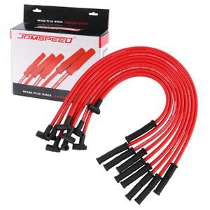 JDMSPEED New HEI Spark Plug Wires Set 90 to Straight Replacement for SBC BBC 350 383 400 454 V8 JDMSPEED New HEI Spark Plug Wires Set 90 to Straight Replacement for SBC BBC 350 383 400 454 V8