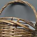 BESPORTBLE Wicker Picnic Basket for Easter Eggs Candy Storage Handheld Grocery Basket Natural Wicker for Weddings Camping Anniversaries
