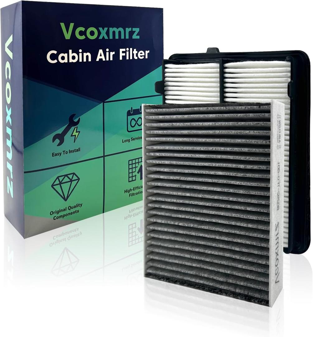 Engine & Cabin Air Filter Kit Compatible with Acura RDX 2019-2025 Replace# 17220-5MS-H00, CA12605, 80292-TF0-G01