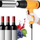 PVC Capsule Heat Shrinker Wine Capsule Sealing Machine Wine Bottle Wrap Machine 50mm Capsule Heat Shrinking Machine (110V)