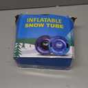 Snow Tube, WOLKEK 40 Inch 2Pack / 47 Inch 1Pack Snow Sled for Kids and Adult, Thickened Heavy Duty Hard Bottom Sleds for Snow with Handles, Winter Toys for Outdoor Sledding Snow Tube Sports