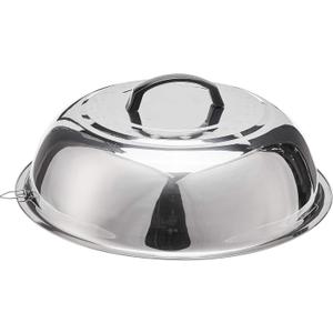 Winco 13 3/4" Stainless Steel Wok Cover