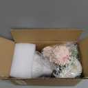 Mkono Small Artificial Flowers in Ceramic Vase 12.5" Centerpieces Coffee Table Decor, Silk Flower Arrangements for Home Decor Indoor Fake Flower Bouquet for Bathroom Dining Room Kitchen Wedding Pink