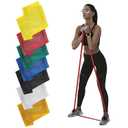 THERABAND Professional Resistance Bands Set, 7 Pack 6 ft Exercise Bands for Working Out, Stretch Bands for Physical Therapy, Pilates & Full Body Workout, Levels 17