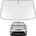 Proadsy 2025 Upgrade Windshield Sun Shade Custom Fit 2010-2015 Toyota Prius Foldable Front Sunshade Protector Sun Visor Blocks UV Rays Keep Car Cooler