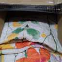 Anibedding Quilt Set Queen Size, Yellow Floral Reversible Bedspread Soft Microfiber Lightweight Queen Size Quilt Bedding Sets Reversible Coverlet for All Season(Queen, 96"x90")