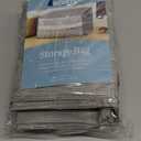 Whitmor Storage Bag, Grey, Size 16.9x23.6x13.7 in , 2 pack