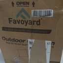 Favoyard Outdoor Seat Cushion Set 24 x 24 Inch Waterproof & Fade Resistant Patio Furniture Cushions with Removable Cover Deep Seat & Back Cushion with Tie Straps for Chair Sofa Couch