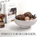 Large Decorative Bowl for Home Decor  Concrete Fruit Bowl for Kitchen Counter | Key Bowl for Entryway Table | Pedestal Bowl for Modern Decor | Coffee Table Centerpiece