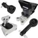 4pcs Engine Motor & Transmission Mount Set Compatible with Honda Civic 2006-2010 1.8L Automatic Transmission Replace for OE A4530 A4534 A4543 A4546