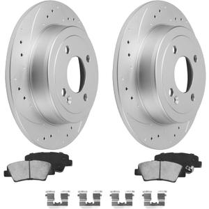 Rear Rotors Compatible with Accent [ 2012-2022 ] Brake Rotor Kit