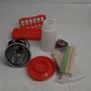 Chick Feeder and Waterer Kit with 75W Heat Lamp, Chick Perch, Flip Top Poultry Feeder, Baby Chick Starter Kit for Chick Brooder, Baby Chicken Supplies for Baby Chick, Duck and Quail (Chick Feeder and Waterer Kit With 75w Heat Lamp)