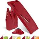 BORNER V Mandoline Slicer Kitchen V1 ClassicLine Starter Set | Vegetable Grater Brner - Quality Made in Germany, Color:Red