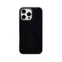 Reoomukk Vintage Polka Dot Phone Case for iPhone 13/14 6.1", Aesthetic Trendy Cute Boho Pattern Classic Elegant Slim Chic Pretty Protective Cover for Girls Women,Black