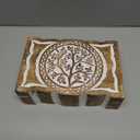 Great Birthday Gift Handmade Decorative Wooden Jewelry Box Tree Of Life Carving Jewelry Organizer Keepsake Box Treasure Chest Trinket Holder Watch Box Storage Lock Box 9 x 6 Inch Housewarming Gift