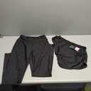 Ekaliy 2 Piece Outfits for Women Sexy One Shoulder Crop Top Bodycon Pants Set Clubwear (Medium, Black)