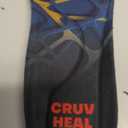 Work Orthotic Insoles - Anti Fatigue Medium Arch Support Shoe Insert Men Women - Plantar Fasciitis Flat Feet - Relieve Foot Pain - Work Boot Insoles Standing All Day (XL, Blue Lines)