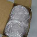 4 Pack Acrylic Qtip Holder Dispenser for Cotton Swabs, Balls, Pads, Floss Picks- Small Clear Acrylic Canister Apothecary Jar Set, Bathroom Essentials Accessories Decor, Vanity Makeup Storage Organizer