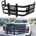 Upgraded Truck Bed Extender Fit for Ford Ranger 2019-2025 Aluminum Tailgate Extender, with Molle Panel and Flagpole Bracket