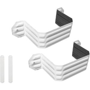 Gutter Downspout Strap Downspout Offset 3x4 Leader Strap 3x4 Rain Gutter Downspout Extension Adapter (Leader Strap 2x3-2 pcs)