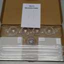 TEKXYZ 15.75 Inch Height Clear Acrylic Balloon Stand for Table Centerpiece Decoration, Set of 10