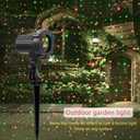 SUNFUCAN Laser Christmas Projector Lights Outdoor, Outdoor Garden Laser Light, Landscape Lights with Red and Green Stars, IP65 Waterproof,Cold Resistant. Suitable for Holiday, Party, Garden Decorati