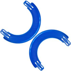 K TOMOTO Curved Track Pieces 180 Degree Banked Turn Compatible with Hot Wheels, Racetrack Connectors, 2 Packs (Blue)