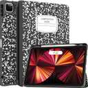 Soke for iPad Pro 11 Case (M2) 2022/2021/2020 with Pencil Holder - [Full Body Protection + Apple Pencil Charging + Auto Wake/Sleep], Soft TPU Back Cover for 2022 iPad Pro 11 inch(Book Black)