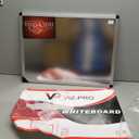 VIZ-PRO Magnetic Dry Erase Board, 24 X 18 Inches, Silver Aluminium Frame