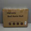 Bed Rails for Elderly Adults - ASTM Approved Adjustable Bed Cane with Non-Slip Ergonomic Handle & Storage Pocket, Bed Railings for Seniors Hold up to 350 LBS, Tool-Free (Medium)