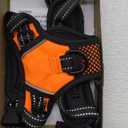PHOEPET No Pull Dog Harnesses for Small Dogs Reflective Adjustable Front Clip Vest with Handle 2 Metal Rings 3 Buckles [Easy to Put on & Take Off] (XS, Orange)