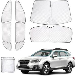 ZATOTOO Car Window Shades for 2020-2024 Outback Sun Shade for Side Window Front & Rear Windshield and Triangular Window Shade Privacy UV Ray Sun Blocker Heat Insulation for Camp Nap Long Time Parking