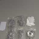 Honoson 36 Pcs Self Adhesive Caster Wheels Appliance Rollers Appliance Sliders for Kitchen 360° Swivel Universal Wheel Mini Small Kitchen (Clear with 1 Steel Ball Style)