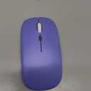 Wireless Bluetooth Mouse Rechargeable Long Lasting Dual Mode - BT 5.2 & 2.4G Silent RGB LED Mice, Slim Portable Ergonomic Mouse for Laptop/PC/Tablet/MacBook/iPad/Apple Devices(Purple)
