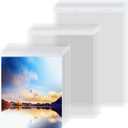Zonon 120 Pieces Clear Cellophane Bags Self Sealing Clear Sleeves Transparent Sealing Bag for Art Print Photo Framing Mats and Craft Wrapping, 5 x 7 Inch, 8 x 10 Inch, 11 x 14 Inch