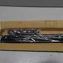 Black Curtain Rods for Windows from 26 to 120 inch - 1 inch, Heavy Duty Metal Curtain Rods for Curtains and Curtains, Curtain Rods with Adjustable Brackets for Living Room, Bedroom and Outdoor, Door