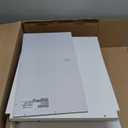 Signature Design by Ashley Hallityn Minimalist 2 Drawer Nightstand, Smooth-Gliding Drawers, Wood, 21.34" W x 15.94" D x 24.37" H, Matte White Finish