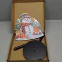 Christmas Paper Towel Holder, Snowman Paper Holder, Winter Holiday Decoration for Kitchen Countertop Bathroom Home Farmhouse, Cardinal Bird Decor Indoor, Winter Red Birds Decors