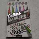 ArtSkills Metallic Markers with Color Outline, Permanent Metallic Outline Shimmer Markers, 6 pc