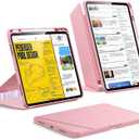 ESR for iPad Pro 13 Inch Case (M5/M4) 2025/2024, Vertical Stand Cover with Pencil Holder, Ultra-Stable Magnetic Case, Multi Stand Angles, Flip Series, Pink