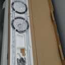 EDISHINE Minimalist LED Corner Floor Lamp with Remote, Set of 2 Modern Dimmable Mood Light, 57.5" Tall Floor Lamp for Bedroom, Living Room, 7 Color Temperature 2700-6000K, (White)