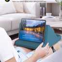 Lamicall Tablet Pillow Stand, Pillow Soft Pad for Lap - Tablet Holder Dock for Bed with 6 Viewing Angles, for iPad Pro 9.7, 10.5, 11, 12.9 Air Mini 4 3, Kindle, Galaxy Tab, E-Reader, Blackish Green