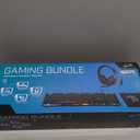 Gaming Keyboard and Mouse and Mouse pad and Gaming Headset, Wired LED RGB Backlight Bundle for PC Gamers and Xbox and PS4 Users - 4 in 1 Edition Hornet RX-250 (Black)