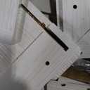 Rolanstar Fireplace TV Stand with Led Lights and Power Outlets, TV Console for 32" 43" 50" 55" 65", Entertainment Center with Adjustable Glass Shelves, Ivory White