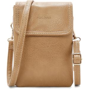 FOXLOVER Quilted Crossbody Bags for Women Vegan Leather Boho Purses Shoulder Handbags with Tassel (Yellow 07)