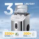 VIVOHOME Countertop Nugget Ice Cube Maker, 33lbs/Day Silver
Electric Portable Compact Automatic Chewable Nugget Ice Maker Machine with Hand Scoop 10 Ice Bags and Self Cleaning Function